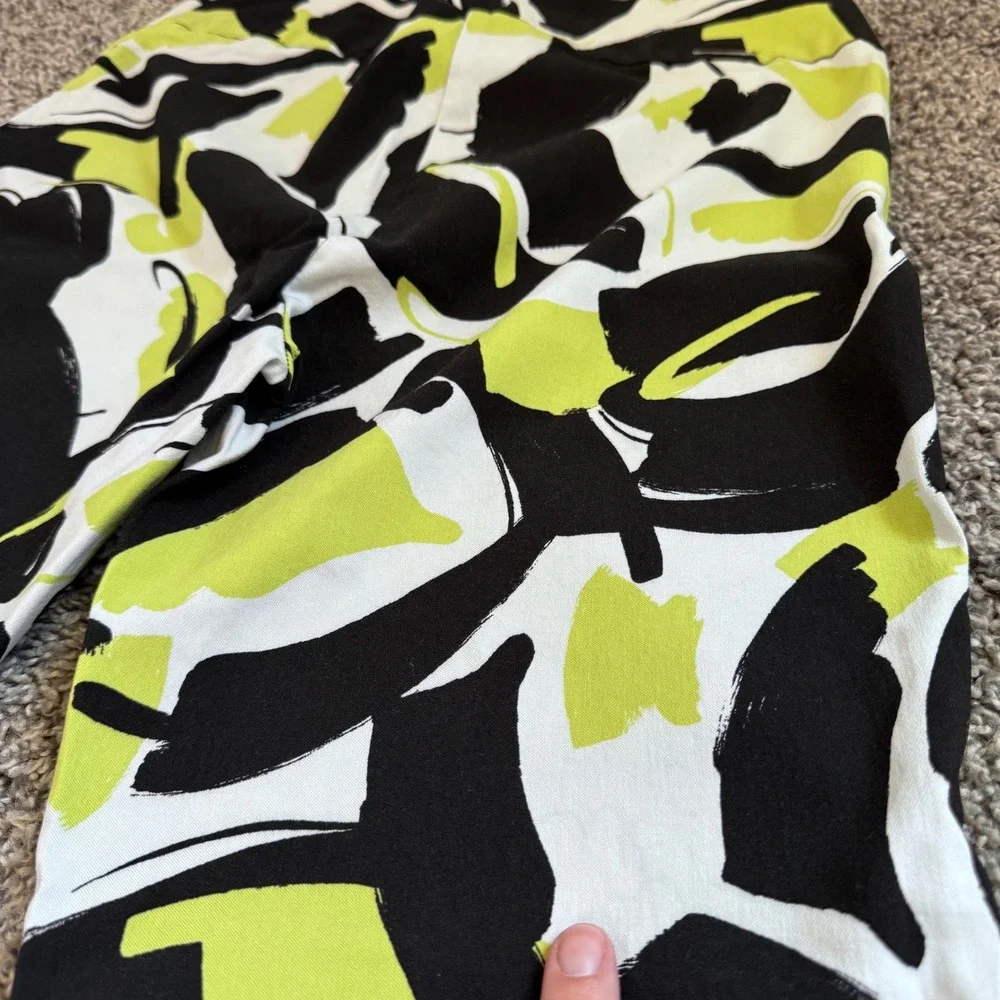 Joseph Ribkoff Abstract Print Mikkennium Pull-On Pants Women's Size 14 MSRP $159